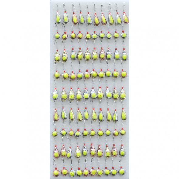 Мормышка паяная Lumicom №33/6 90шт с ф/к краун