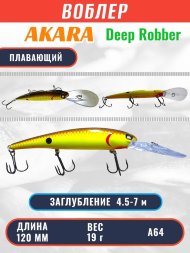 Воблер Akara Deep Robber 120F 19г DR120F-A64