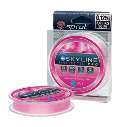 Леска Sprut Skyline Fluorocarbon Composition IceTech PRO Pink 0.235 50м