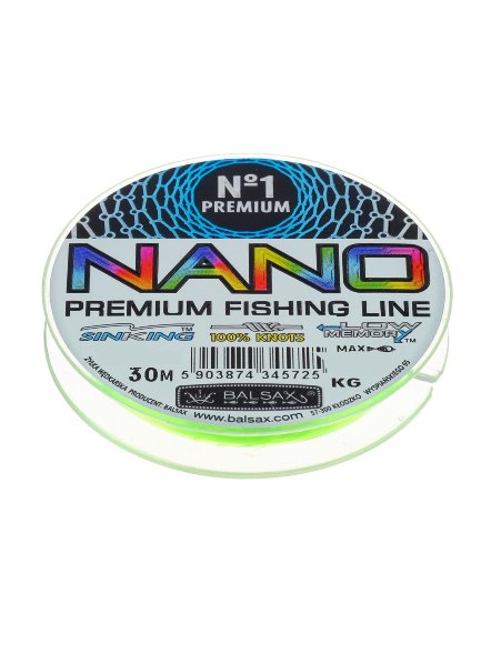 Леска BALSAX Nano Mix 0.18 30м цена за 1 шт.